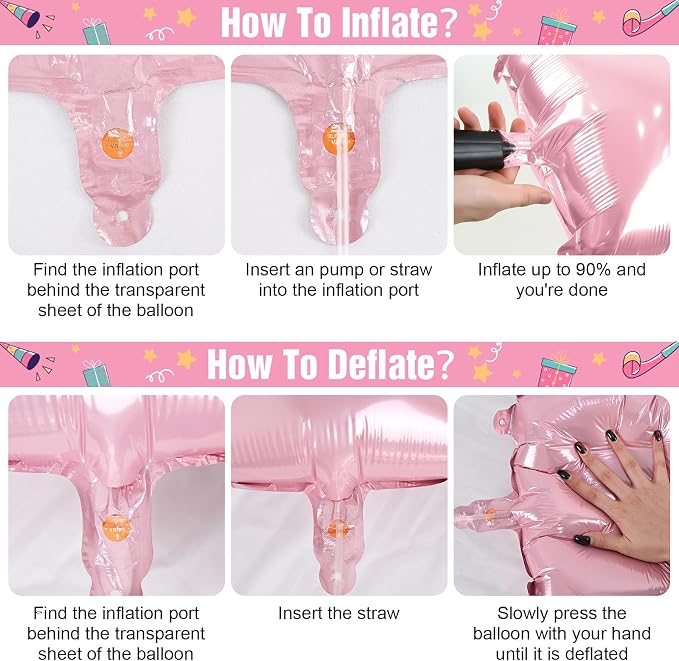 Pink Letter A Balloons, 40 Inch A Letter Balloon Light Pink, A to Z Alphabet - Image 7