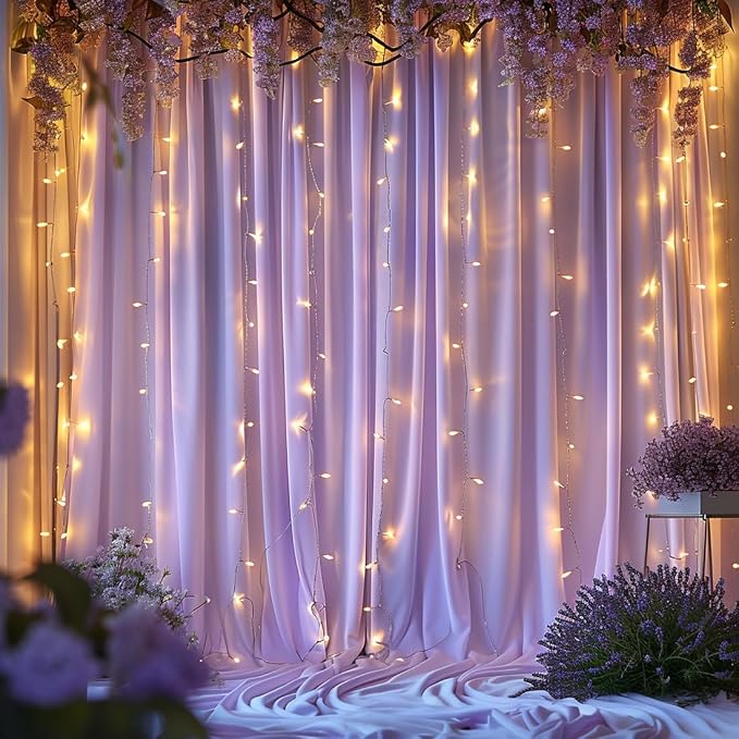 30x10ft Wrinkle Free Lavender Backdrop Curtain - Image 7