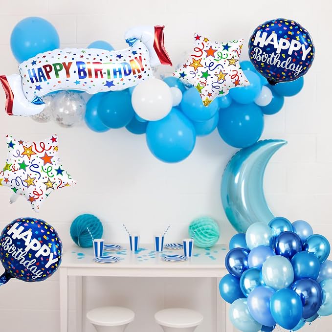 Birthday Decoration Set Colorful Happy Birthday Banner Balloon - Image 3