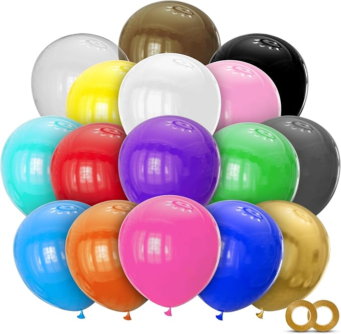 32pcs Big Balloons Assorted, 18 Inch Large Latex Giant Heavy Duty Balloons by Kawkalsh