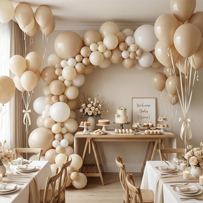 White Sand Balloons Arch Kit - Image 6