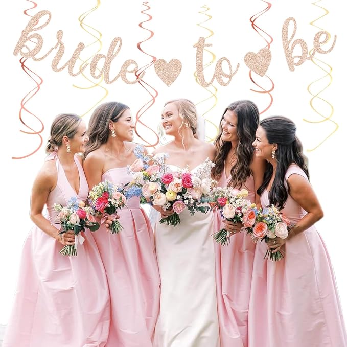 Blush-Pink Rose-Gold Bridal-Shower Fall Party-Decorations - Image 7