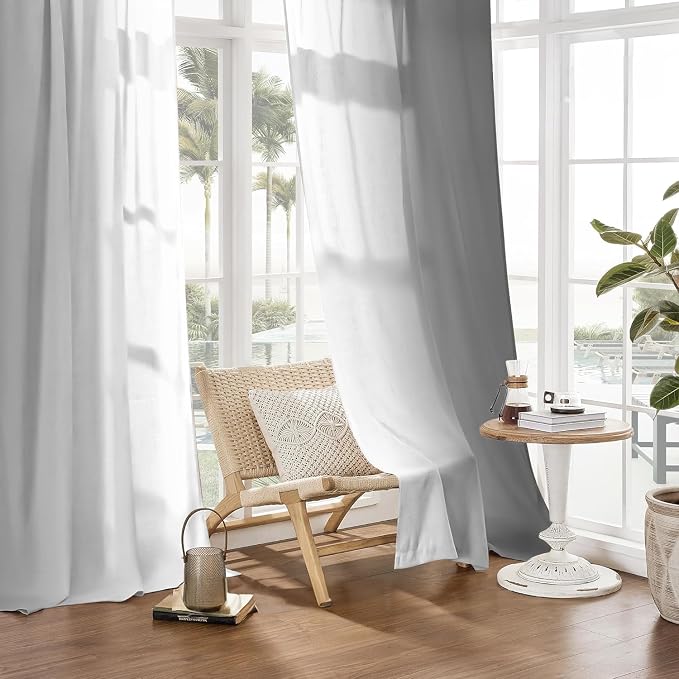 Grey and Grayish White Curtains - Image 8