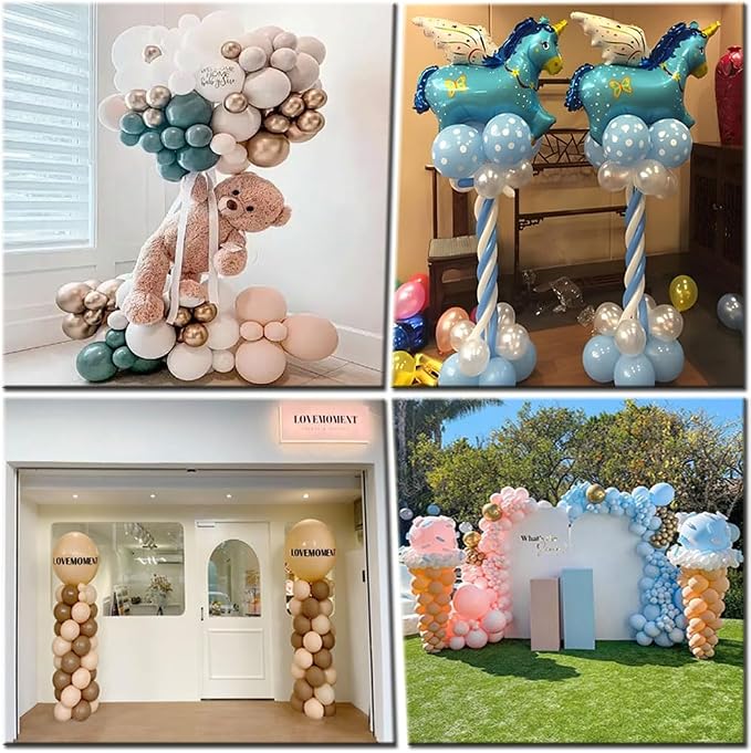 Balloon Arch Stand Kit, 2IN1 Metal Balloon Column Arch - Image 6