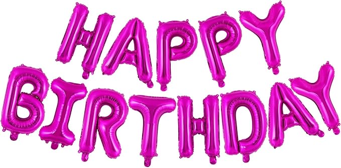 Happy Birthday Balloons Banner, Foil Balloon Personalized Name Letters Balloons - Image 8