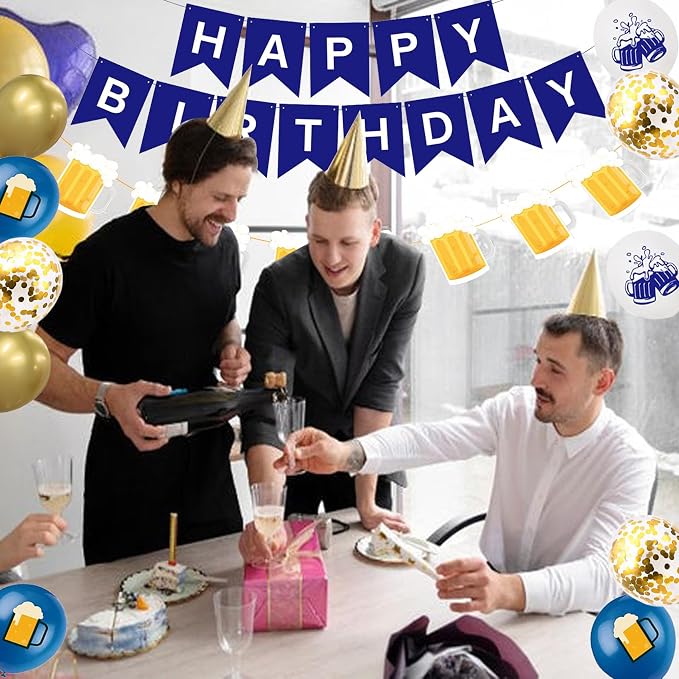 Beer Birthday Banner for Beer Party and Birthday Wedding Party Supplies - Image 3