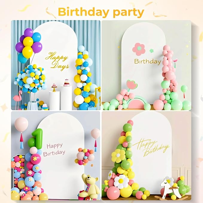7.2FT Metal Arch Backdrop Stand and Cover Set, Balloon Arch Stand - Image 6