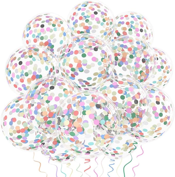 Rainbow Confetti Balloons - Image 5