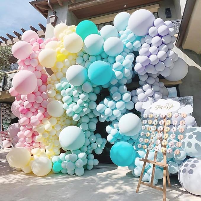 Pastel Green Balloons 18 Inch 24 Pack Matte Helium Latex Round Balloons - Image 6