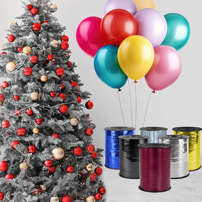 500 Yards Curling Ribbon, 1/5 Inch Shiny Ribbon, Balloon String, Party - Image 7