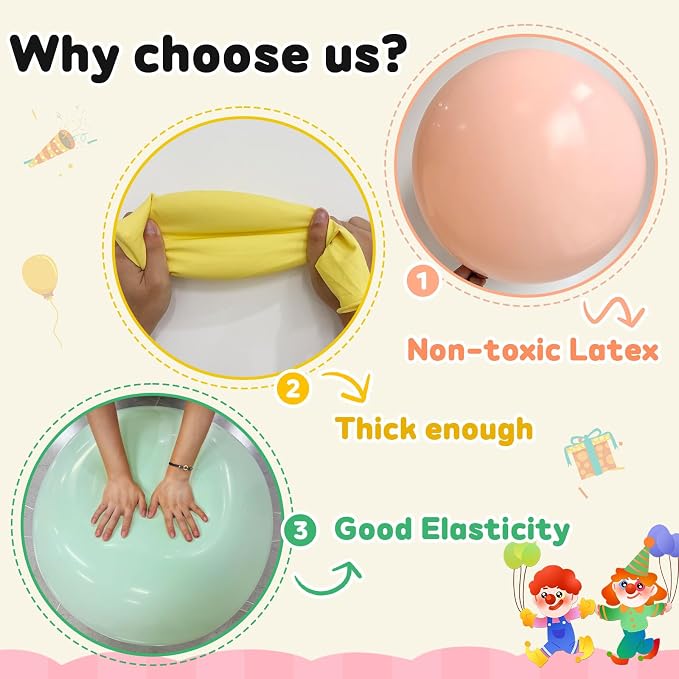 Pastel Colorful Balloons 36 Inch - Image 3