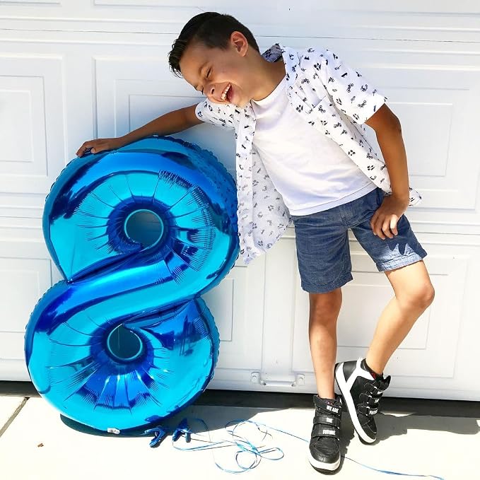 Navy Blue 8 Balloon - Image 9