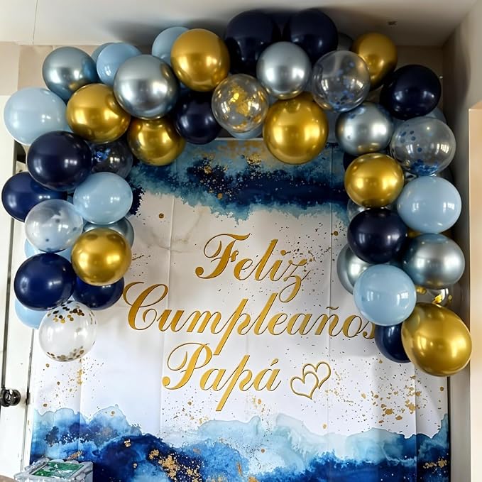 Blue and Gold Balloons - Image 7