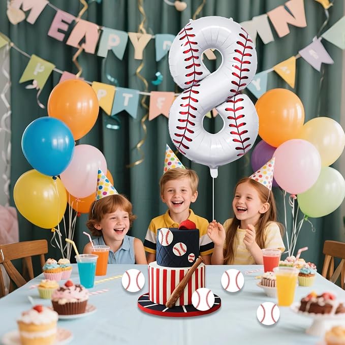 Baseball Birthday Decor, Sport Themed Balloons Party Decorations - Image 7