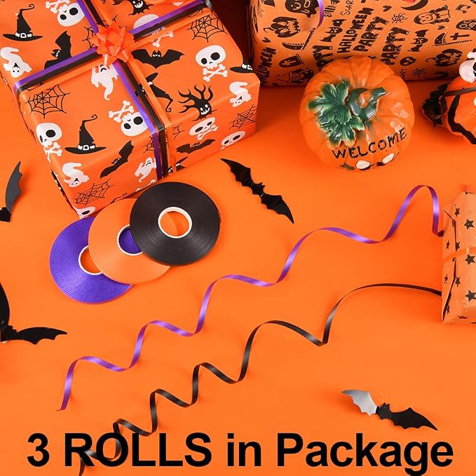 3 Rolls Curling Ribbon for Gift Wrapping for Bows Bouquet, Floral Arrangement - Image 7