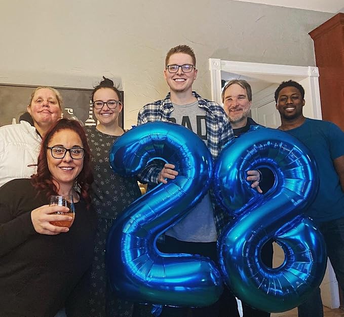 Blue Number 9 Balloon 40 Inch - Image 7