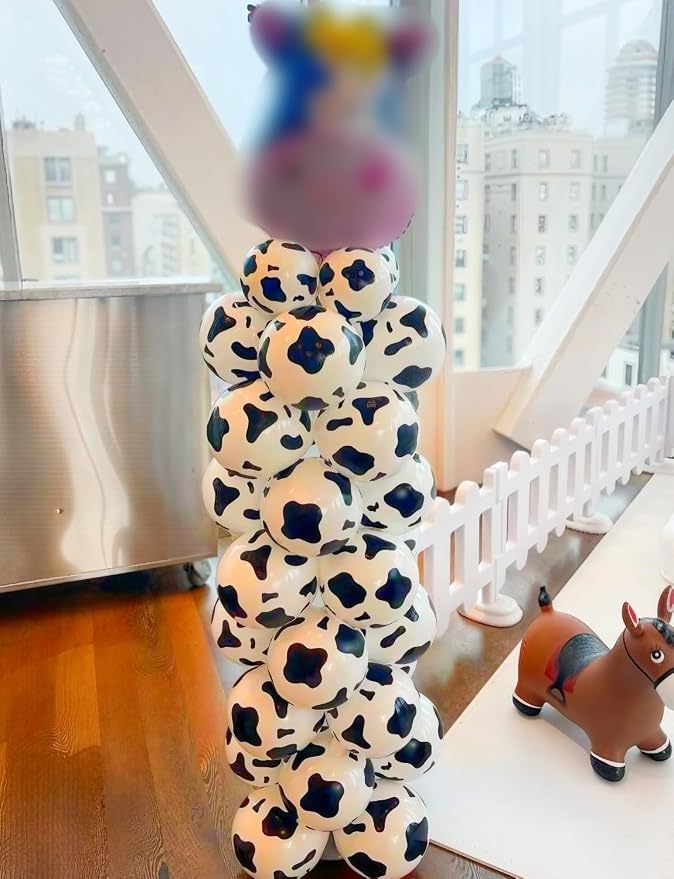Cow Print Balloons, Farm Animal Latex Balloons - Image 7