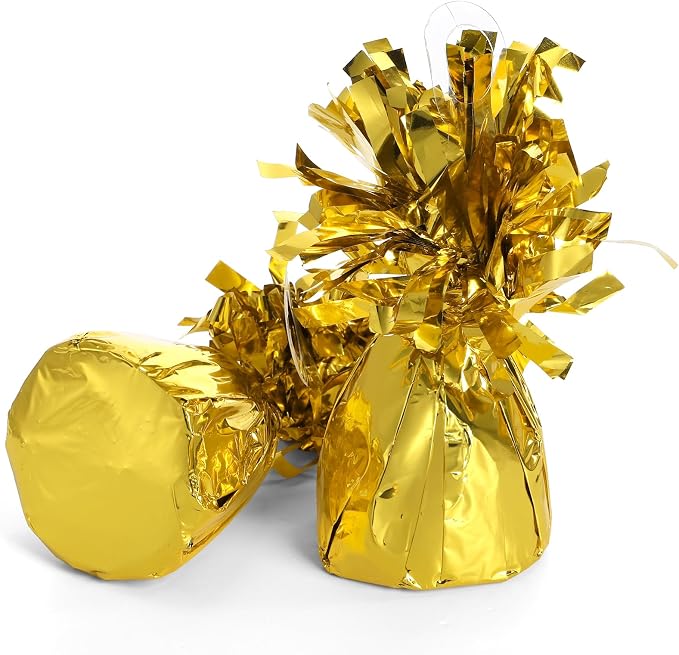 Frcctre 24 Pack Golden Balloon Weights Metallic Anchors Balloon Holder Foil - Image 8