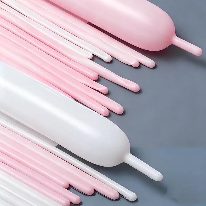 260 Balloons Pastel Pink White - Image 3