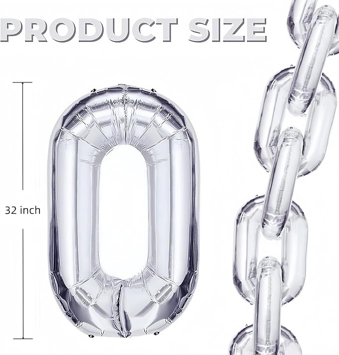 Foil Chain Balloons, Jumbo Balloon Chain - Image 2