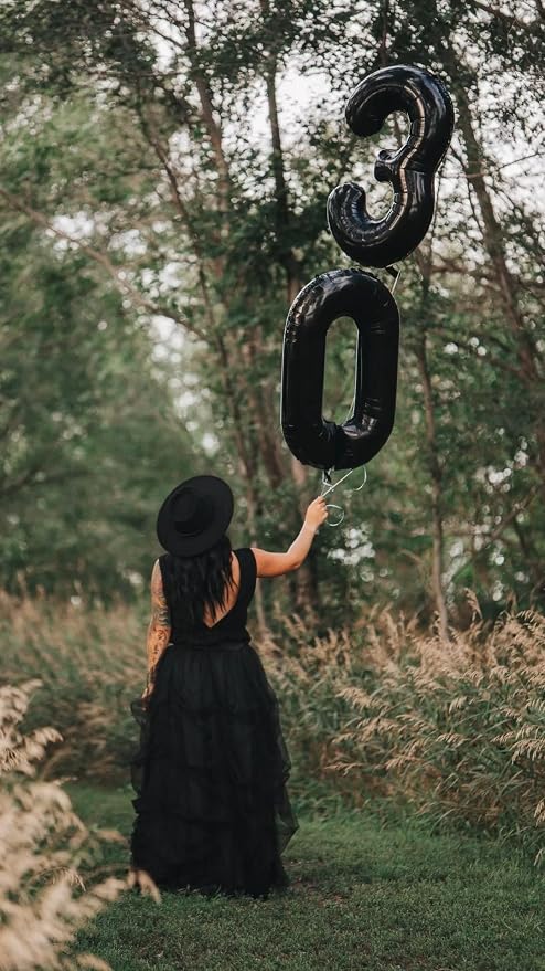 Black 0 Balloon - Image 7