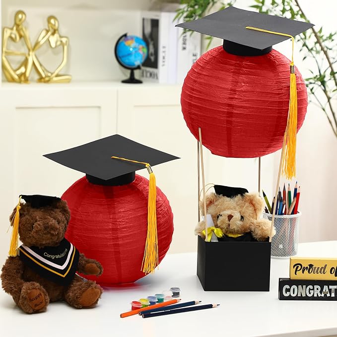 Silipull 6 Sets Graduation Table Centerpieces Hot Air Balloon Party Decorations - Image 7