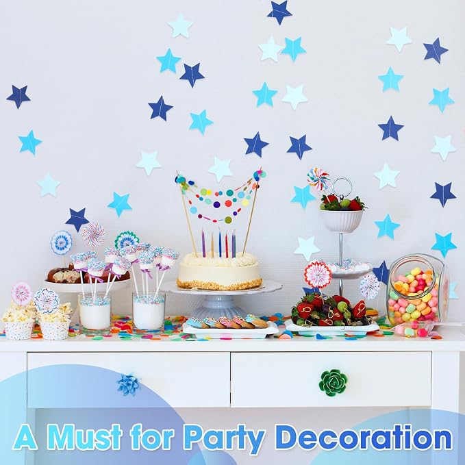 Patelai Glitter Star Garland Banner 2026 Graduation Decor 130 Feet Star Hanging - Image 6