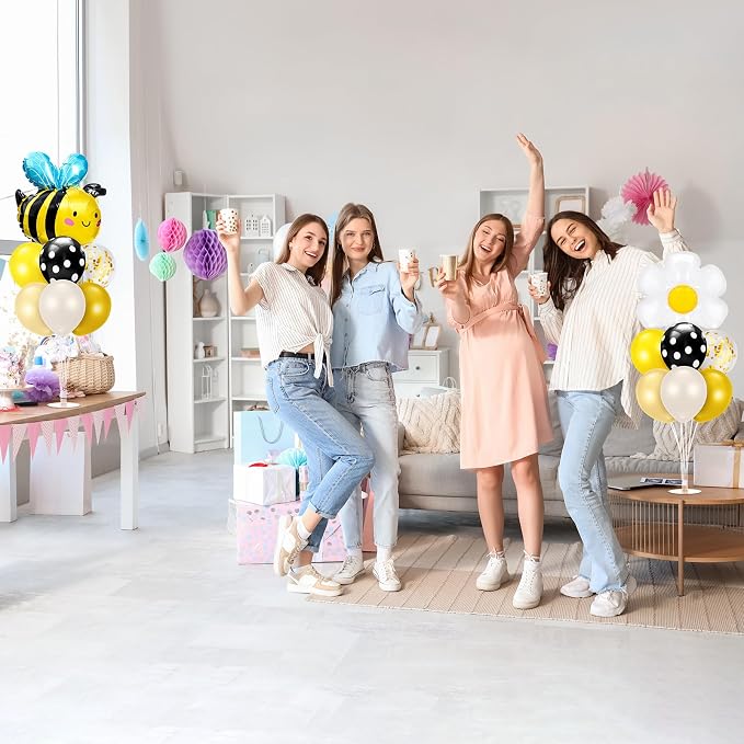 Sumind 2 Set Bee and Daisy Flower Balloon Stand Kit, Honey Bee Balloon - Image 7