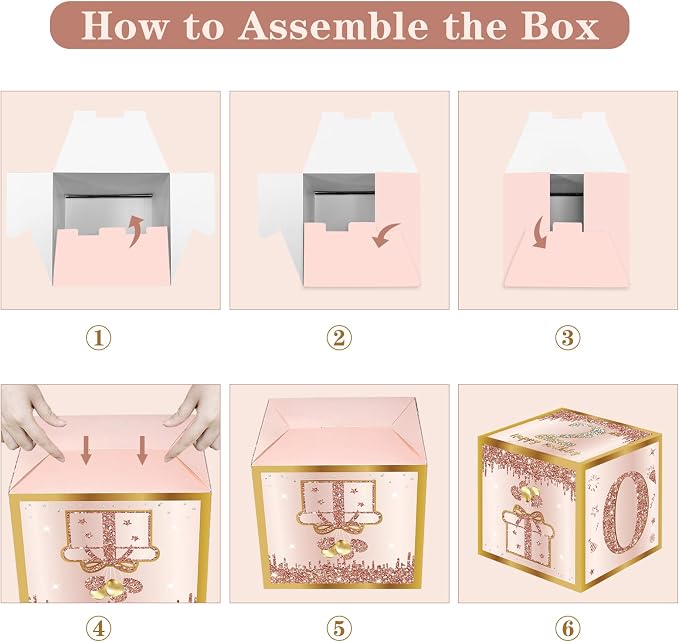 Guiruiy 3Pcs 2nd Birthday Decorations Balloon Gift Boxes - Image 6