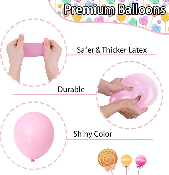 Candy Colorful Balloon Arch, Macaron Balloons - Image 7