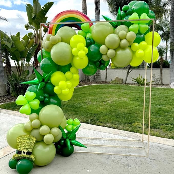 Awenztech 122pcs Dark Green Latex Balloons in 18 12 10 5 inches | Tropical - Image 7