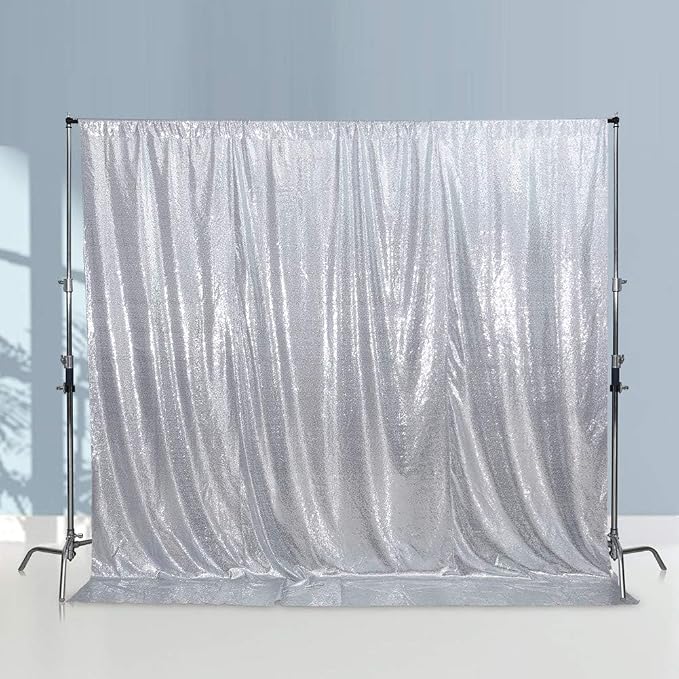 Silver Sequin Backdrop Curtains - Image 7