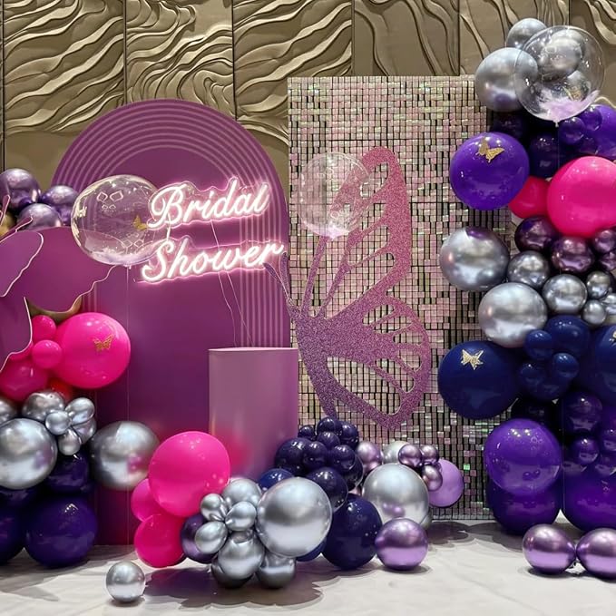 Purple Blue Red Balloon Garland Arch Kit - Image 7