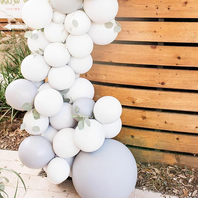 Voircoloria 66pcs Gray Latex Party Balloons, 12inch | - Image 8