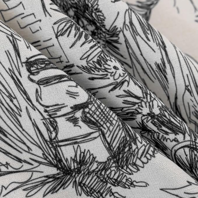 F-CHU Vintage Patterned Curtains 84 Inches Long - Image 7