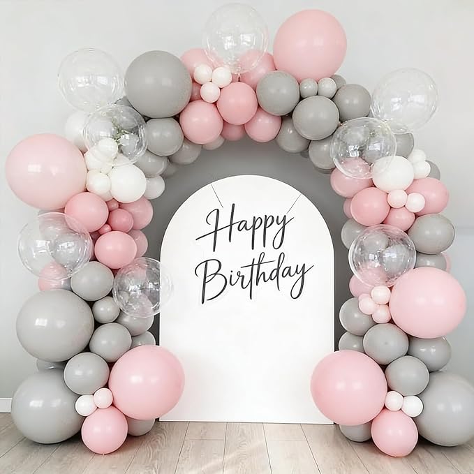 50pcs Gray Balloons, 12inch Matte Grey Balloons - Image 6