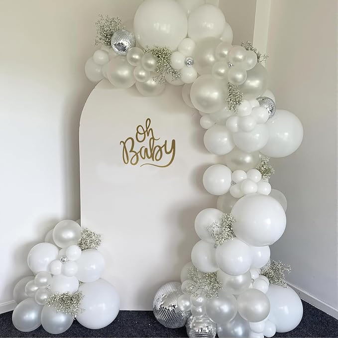 110pcs Balloons Arch Kit 12 Inch Metallic Chrome Gold Balloon Garland - Image 6