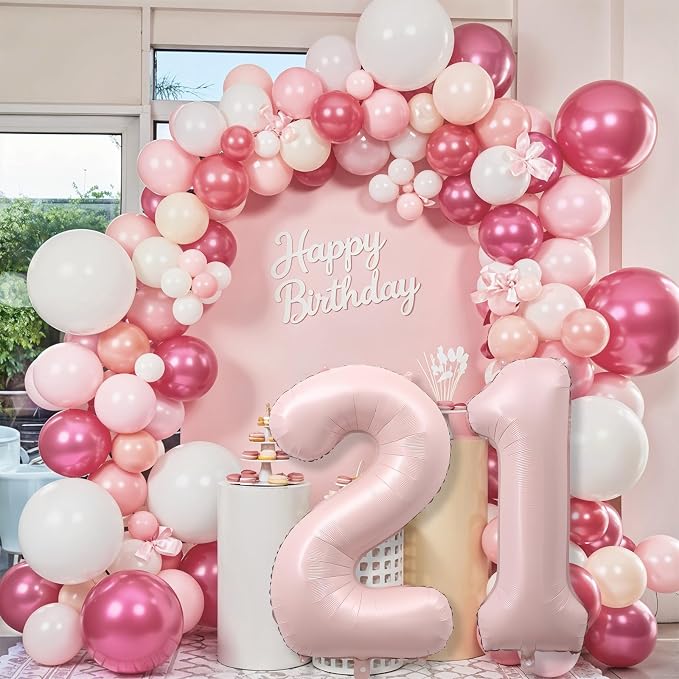 Light Pink 21st Birthday Balloon - Image 7