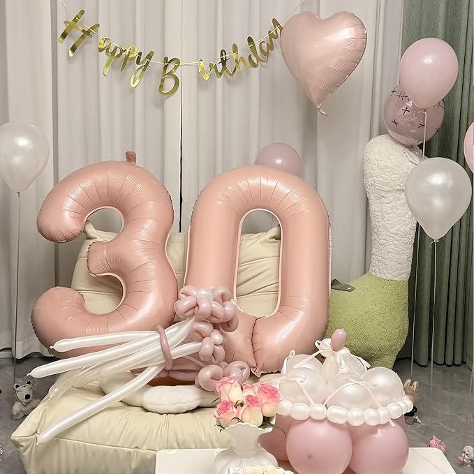 40 Inch Pink Number 7 Foil Balloon - Image 8