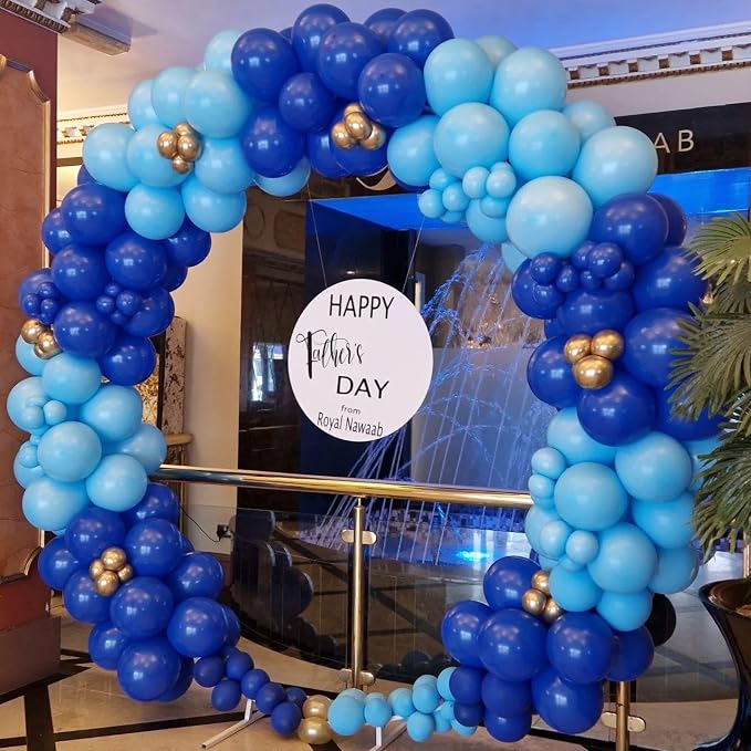 Blue Balloons Arch Kit, ADOINBY 139Pcs Macaron Blue Royal Blue Balloon Garland - Image 8