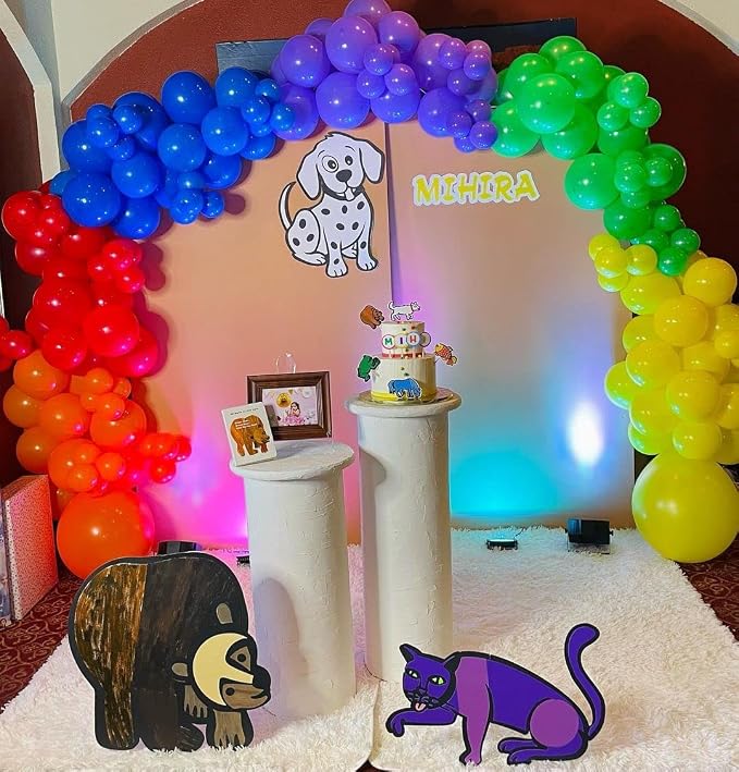 KBZVNAF Rainbow Balloons Latex Party Balloons - Image 8