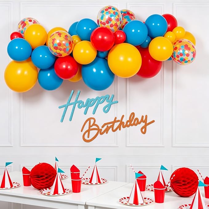 TONIFUL Happy Birthday Sign for Backdrop - Image 6