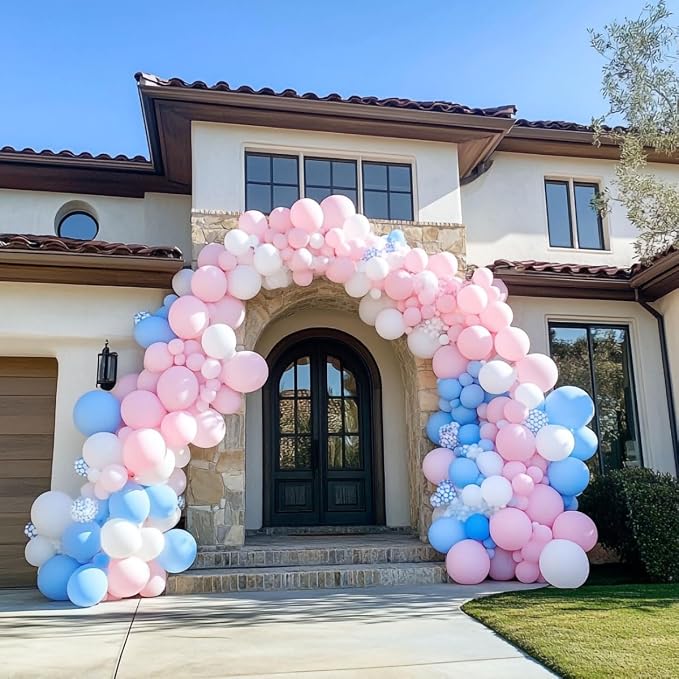 300 Pack White Pink and Blue Balloons 100 of each of the 3 colors 12 inch White - Image 6