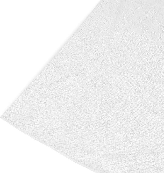Eternal Beauty White 3mm Sequin Backdrop 10x10 Ft - Image 9