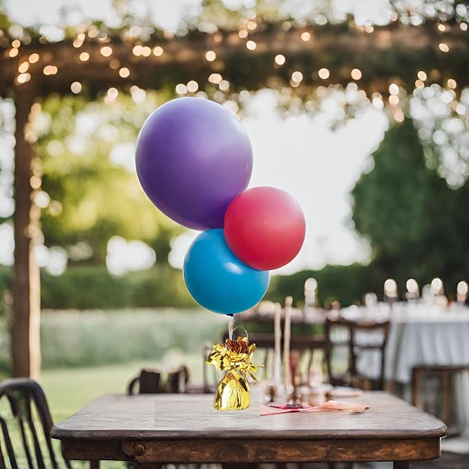 Beistle 50804-GD Metallic Wrapped Balloon Weights - Image 5