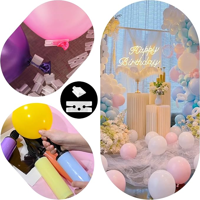 200PCS Transparent Plastic Balloon Clips - Image 7