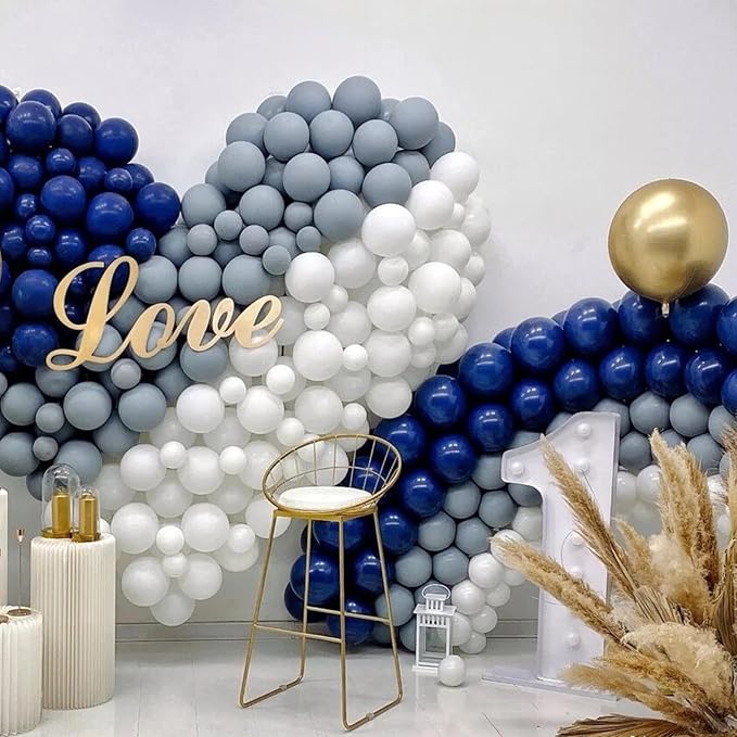 412pcs Navy Blue Balloons Garland Arch Kit 18 12 10 5 Inch Different Sizes - Image 7