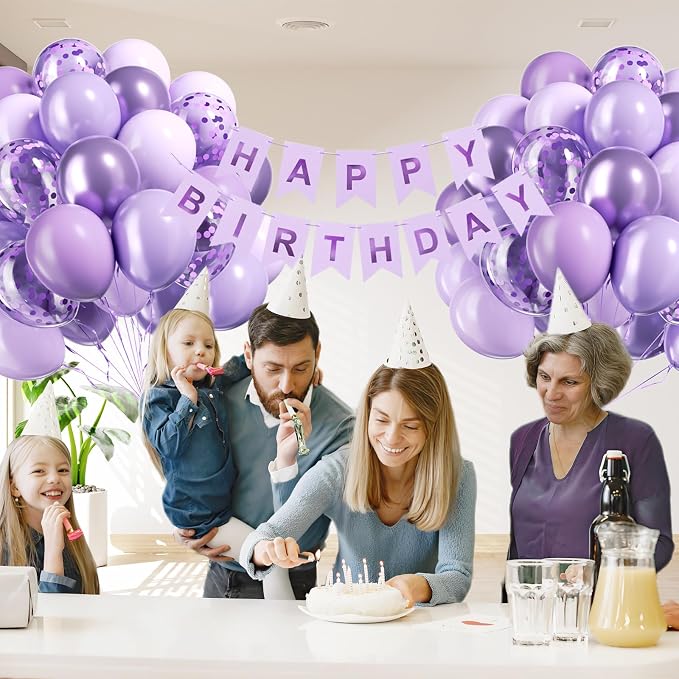 60pcs Lavender Balloons 12inch, Light Purple Balloons - Image 7