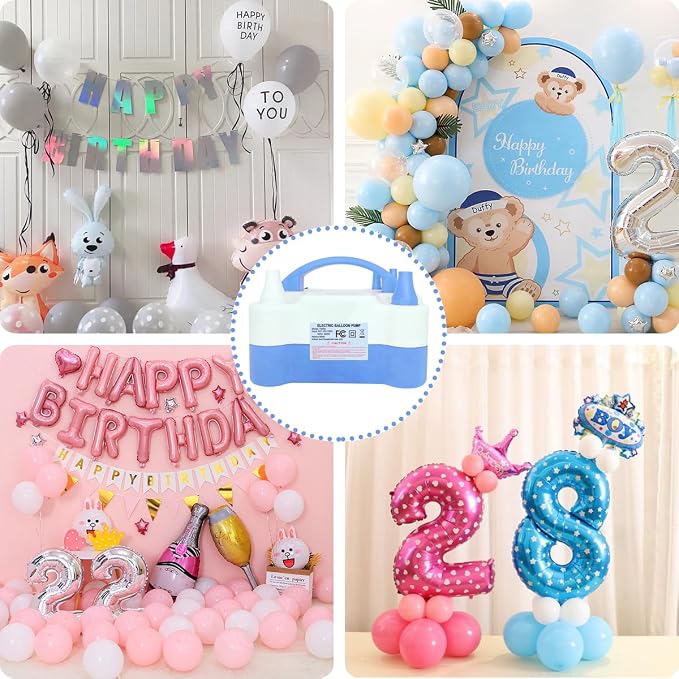 Electric Balloon Pump, Portable 2 Modes Balloon Blower Machine - Image 7