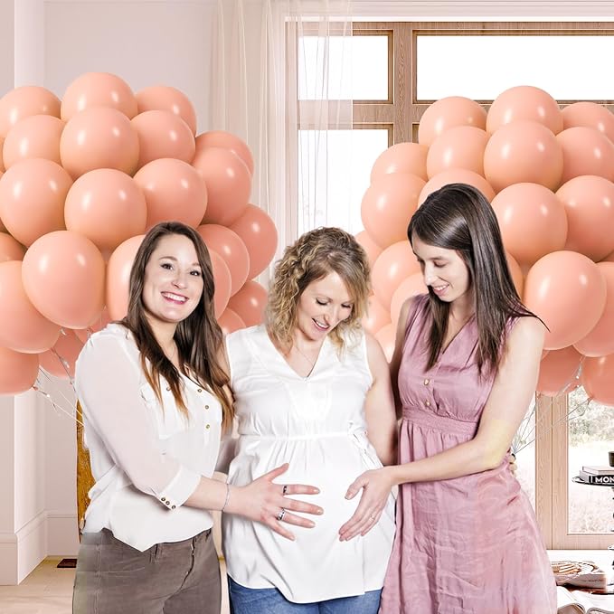 Peach Balloons 12 inch, Peach Latex 50pcs Party Balloons | Baby Shower - Image 7